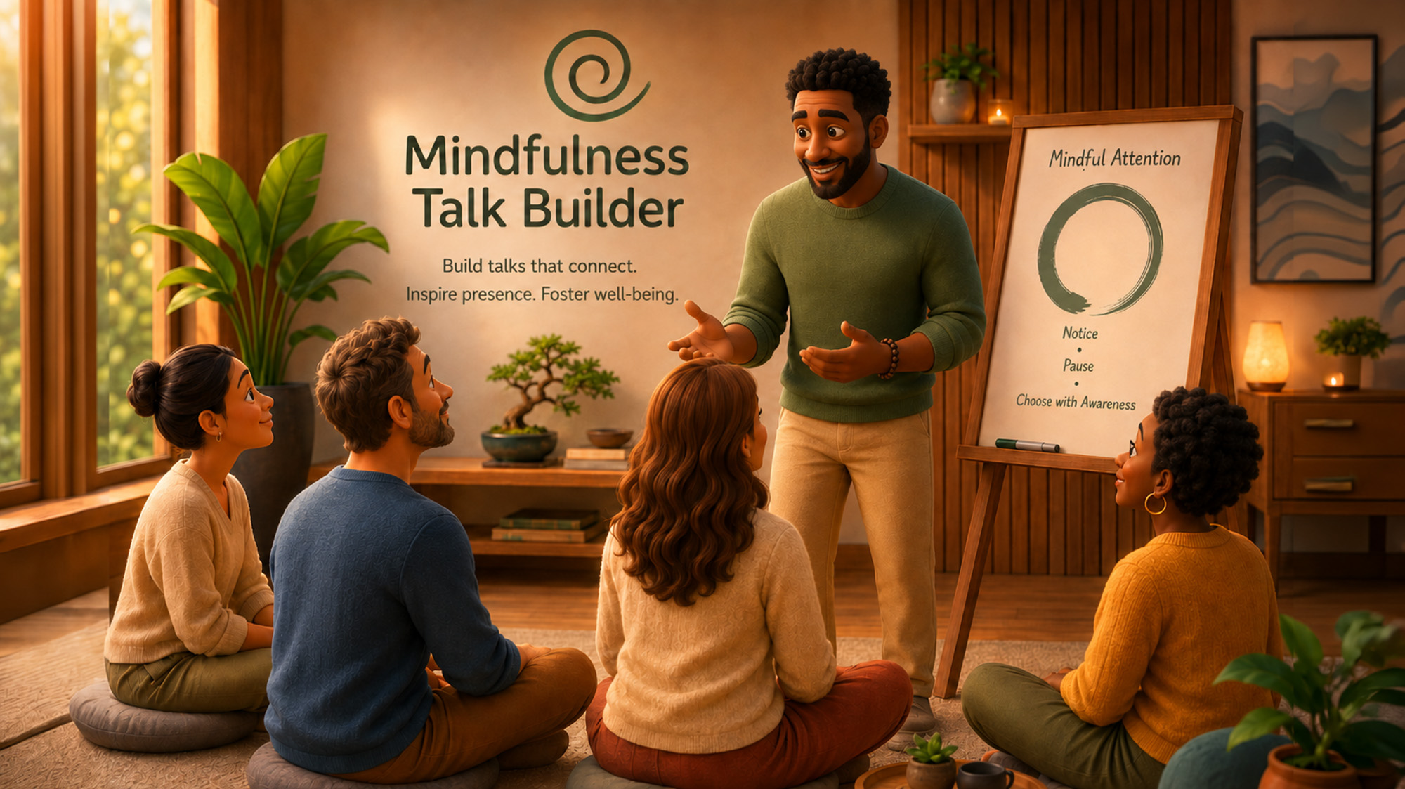 Mindfulness talk builder