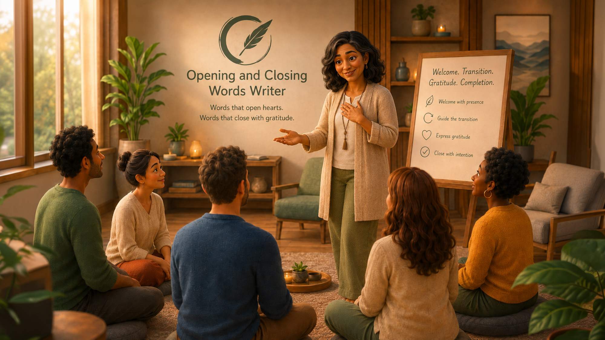 Opening and Closing Words Writer